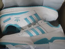 adidas FORUM LOW CL休閑籃球風(fēng)板鞋女子新款阿迪達斯官方三葉草 白/淺閃光藍/簡(jiǎn)單薄荷綠   39 曬單實(shí)拍圖