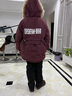 G.DUCKKIDS女童棉服派克服2025新款冬裝兒童加絨加厚外套棉襖洋氣冬季棉衣潮 磚紅色(過(guò)冬款) 140 (建議身高130-140) 曬單實(shí)拍圖