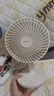 華凌美的【小風扇】電風扇風寶usb充電扇家用吊扇小型米白壁掛便攜戶外露營節(jié)能桌面電扇WH-FTD12S1 曬單實拍圖