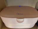 美的（Midea） 內衣褲消毒機內褲內衣烘干消毒盒智能家用嬰兒寶寶衣物毛巾小型紫外線(xiàn)消毒燈殺菌除菌機 櫻花粉MDV-P06【3檔可調】 6L 曬單實(shí)拍圖