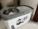 大衛(wèi)旋轉(zhuǎn)拖把36cm桿伸縮99-127cm 2頭加厚拖布  D10雙驅(qū)動免手洗 曬單實拍圖