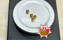 喜上眉梢喜飾黃金古法金珠999足金散珠硬金光面磨砂轉(zhuǎn)運珠路路通圣誕禮物 4mm 重版光珠三顆 0.6g 曬單實拍圖