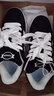 喜洛馳男鞋春秋季新款潮牌透氣滑板鞋厚底增高休閑面包鞋男生運動(dòng)鞋子 白黑升級版 41 曬單實(shí)拍圖