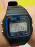 卡西歐（CASIO）小方塊簡(jiǎn)約復古防水電子學(xué)生表男女手表情人節禮物 F-91W-1 曬單實(shí)拍圖