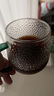 京東京造 玻璃杯 耐熱泡茶水杯子錘紋涼水咖啡杯300ml*2 曬單實(shí)拍圖