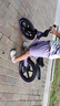 喜爾唯兒童平衡車可調(diào)節(jié)1到12歲寶寶滑步車小孩自行車輕便無腳踏自行車 14寸 暗夜紫【4-10歲適用】 +禮包 曬單實(shí)拍圖