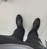 VOLO犀牛商務(wù)正裝皮鞋英倫風(fēng)德比鞋男士休閑鞋防滑耐磨  黑色 41  曬單實(shí)拍圖