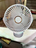 卡培登6寸USB小風(fēng)扇/電風(fēng)扇桌面/小電扇/小臺扇便攜迷你手持夾子睡眠小風(fēng)扇辦公室宿舍桌面戶(hù)外可用 白色 曬單實(shí)拍圖