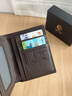 老人頭男士錢(qián)包短款商務(wù)頭層牛皮橫款兩折票夾多卡位錢(qián)夾生日禮物 曬單實(shí)拍圖