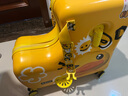 AO WEI LA OW小黃鴨兒童行李箱可坐騎拉桿箱登機旅行箱生日禮物密碼箱寶寶皮箱 GD小黃鴨拉鏈【扶手腳踏可折】 20英寸 適合1-5歲可登中大型飛機 曬單實(shí)拍圖