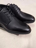 老爺車(chē)皮鞋男真皮高端男鞋100%頭層牛皮商務(wù)正裝系帶結婚鞋英倫風(fēng)德比鞋 63503黑色 41 曬單實(shí)拍圖