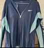 回力泳衣女分體長(cháng)袖長(cháng)褲保守沖浪潛水母服速干游泳四件套14021藏藍XL 曬單實(shí)拍圖