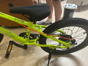 優(yōu)貝兒童自行車學生青少年山地鋁合金變速7-12歲 皇冠 20寸 熒光綠 曬單實拍圖