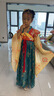 安妮優(yōu)兒女童敦煌飛天漢服春秋2025新款女孩唐裝襦裙國風連衣裙 藍色140 曬單實拍圖