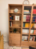 源氏木語(yǔ) 純實(shí)木書(shū)柜簡(jiǎn)約現代橡木背景墻落地書(shū)櫥北歐書(shū)房落地柜子 橡木書(shū)柜0.6m升級款 曬單實(shí)拍圖