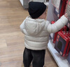 優(yōu)衣庫嬰幼兒寶寶高級(jí)輕型羽絨拉鏈連帽外套暖三寶羽絨服469640 30 淺米色 90 曬單實(shí)拍圖