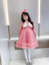 G.duck女童連衣裙春秋款2024新款洋氣女寶寶秋季兒童裝秋裝公主蓬蓬裙子 粉紅色 100 建議身高90-100cm3-4歲 曬單實(shí)拍圖