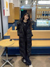 潮衣控2025冬季新款羽絨服鴨絨女加長款超長加厚過膝到腳踝東北超厚 米白色 S 曬單實(shí)拍圖