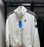 adidas情侶款復古風(fēng)梭織立領(lǐng)夾克外套男女阿迪達斯官方三葉草 亮白 M 曬單實(shí)拍圖