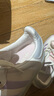 adidas T頭鞋 SAMBAE裝飾花朵厚底增高板鞋德訓鞋阿迪達斯三葉草   白/淺紫/清澈灰   36.5 曬單實拍圖
