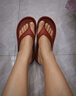 樸西夏季厚底增高人字拖鞋女士外穿踩屎感 安格拉紅  37-38 曬單實(shí)拍圖