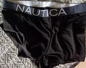 NAUTICA UNDERWEAR520莫代爾四角褲2025年春夏上新平角褲3條裝 藏青+深灰+黑色 L 曬單實(shí)拍圖