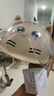 綠源電動車兒童頭盔25年新品3-6歲夏季可愛男女孩安全帽電動車頭盔寶寶3-12歲3c認證 呆萌貓 曬單實拍圖