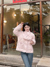 Teenie Weenie【小熊軟糖】2025冬新款保暖菱格輕盈泡芙羽絨服外套 粉色 S 曬單實(shí)拍圖