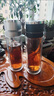 胖東來 DL玻璃杯一鍵按壓開蓋杯便攜茶水分離杯雙層加厚隔熱男士水杯商務(wù)杯 520ML黑色送銀色：共發(fā)2只 高品質(zhì)+車載商務(wù)+便攜出行+運損 曬單實拍圖