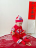 優(yōu)奇周歲禮服男寶寶嬰兒春秋衣服分體套裝中式兒童唐裝新年服抓周衣服 紅色 73 曬單實拍圖
