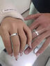 紀博馳卡家足銀戒指情侶戒指一對素圈男士女生對戒七夕情人節禮物送女友 4N足銀999【單男戒】閉口16-25號 曬單實(shí)拍圖