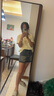 真維斯牛仔裙女半身高腰設計感顯瘦休閑短裙包臀裙A字裙女復古藍M 曬單實(shí)拍圖