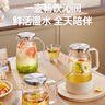 小熊（Bear）家用冷水壺 高硼硅玻璃杯 防燙硅膠底1.5L大容量涼水壺杯子啤酒杯 曬單實拍圖