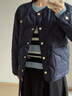 Teenie Weenie小熊羽絨服女裝2025冬季新款寬松舒適時(shí)髦輕薄款外套 藏青色 S 曬單實(shí)拍圖