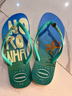 havaianas哈唯納Slim Postcard巴西印花人字拖外穿女士夏天涼拖鞋 0121-米色 37-38 曬單實(shí)拍圖