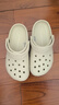 crocs卡駱馳檀健次同款洞洞鞋男沙灘鞋|10001 骨白色-2Y2 37/38(230mm) 曬單實(shí)拍圖