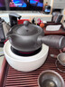容山堂火山石側把煮茶壺圍爐家用罐罐茶煮茶器煮茶爐電陶爐套裝 火山石側把罐罐茶煮茶器-黑陶 曬單實(shí)拍圖