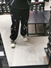 Cebrodz法國 休閑褲男美式褲子春季新款痞帥束腳運動(dòng)寬松潮流百搭衛褲 黑色 L 曬單實(shí)拍圖