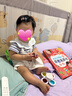 斐月伽 韓版嬰兒純棉口水巾兒童防水圍嘴新生男寶寶可旋轉(zhuǎn)圍兜秋冬0-2歲 藍(lán)色帆船+白底汽車+白底米奇 曬單實(shí)拍圖
