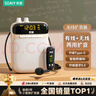 索愛(ài)（soaiy）S-518 FM無(wú)線(xiàn)小蜜蜂擴音器教師專(zhuān)用U盤(pán)TF卡麥克風(fēng)喇叭導游收音機藍牙戶(hù)外音箱音響便攜式 油彩白 曬單實(shí)拍圖