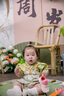 WVD國際品牌周歲禮服女寶抓周夏季旗袍唐裝嬰兒一歲生日宴會(huì)包屁服中國風(fēng)女童 綠色短袖 綠色短袖 均碼 曬單實(shí)拍圖