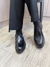 老爺車(chē)皮鞋男商務(wù)正裝鞋男士皮鞋真皮休閑一腳蹬男鞋英倫風(fēng)透氣德比鞋男 LYC5666黑色 40 （此款偏大一碼） 曬單實(shí)拍圖