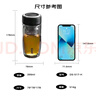 希樂(lè)玻璃杯雙層玻璃水杯高顏值男士商務(wù)辦公茶水分離杯便攜泡茶杯子 曬單實(shí)拍圖