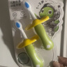 babycare兒童牙刷寶寶牙刷嬰兒軟毛刷兒童倍凈訓練牙刷1-3歲2支裝 原力青 曬單實(shí)拍圖