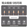得力（deli）學生大口徑全自動電動削筆機兒童削筆器卷筆轉筆削筆刀削加粗桿大三角鉛筆電動文具生日開學禮物白 曬單實拍圖