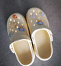 名創(chuàng)優(yōu)品（MINISO）洞洞鞋男女夏季外穿涼鞋防滑厚底踩屎感包頭涼拖鞋 卡其+海洋星星 曬單實拍圖