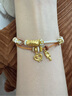 曼卡龍黃金轉(zhuǎn)運珠足金掛墜甜品手串金飾首飾DIY串珠手鏈女定價七夕禮物 軟軟堿水結(jié) 曬單實拍圖