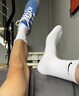 耐克（NIKE）速干 中筒 訓(xùn)練襪子(3雙)  EVERYDAY LIGHTWEIGHT SX7676-100 L 曬單實(shí)拍圖