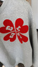 ELLE KIDS童裝 幸運(yùn)愛心四葉草印花女童秋季衛(wèi)衣/半裙可選 花灰色-衛(wèi)衣 165 (M) 曬單實(shí)拍圖
