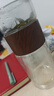 創(chuàng)建（Crthl）創(chuàng)健玻璃杯 雙層創(chuàng)意車載便攜男女士泡茶杯玻璃 茶水分離水杯子 木紋咖加厚底款 曬單實(shí)拍圖